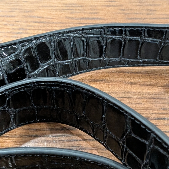 Christian Louboutin Black Leather Belt - Picture 8 of 9